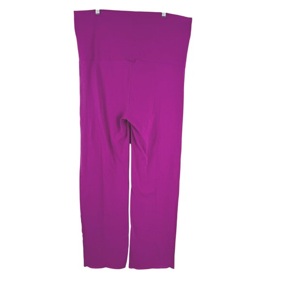Skims Cotton Blend Jersey Foldover Pants 4X Lollipop Magenta NWT PT-2545 - Picture 4 of 11